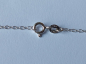 Preview: silver chain with 10 mm pink zirconia heart pendant-anchor chain 45 cm---